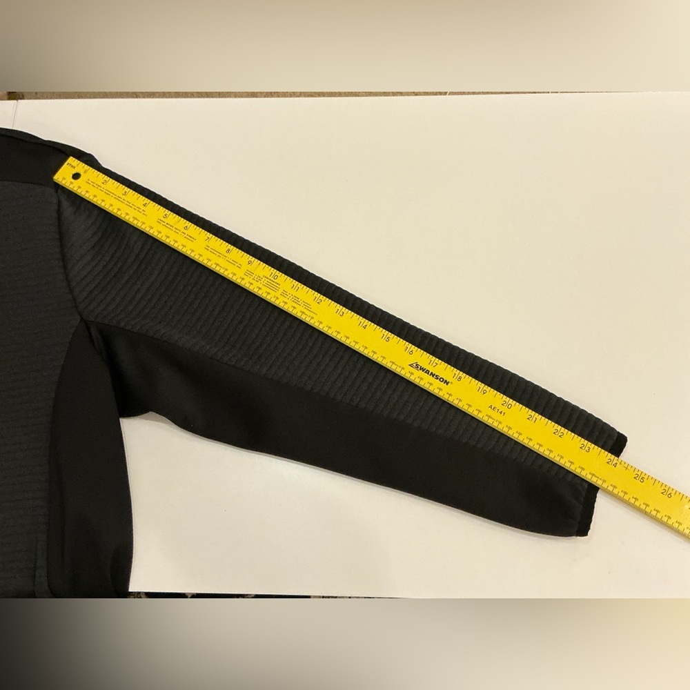 Gray And Black Quarter-Zip Pullover - image 4